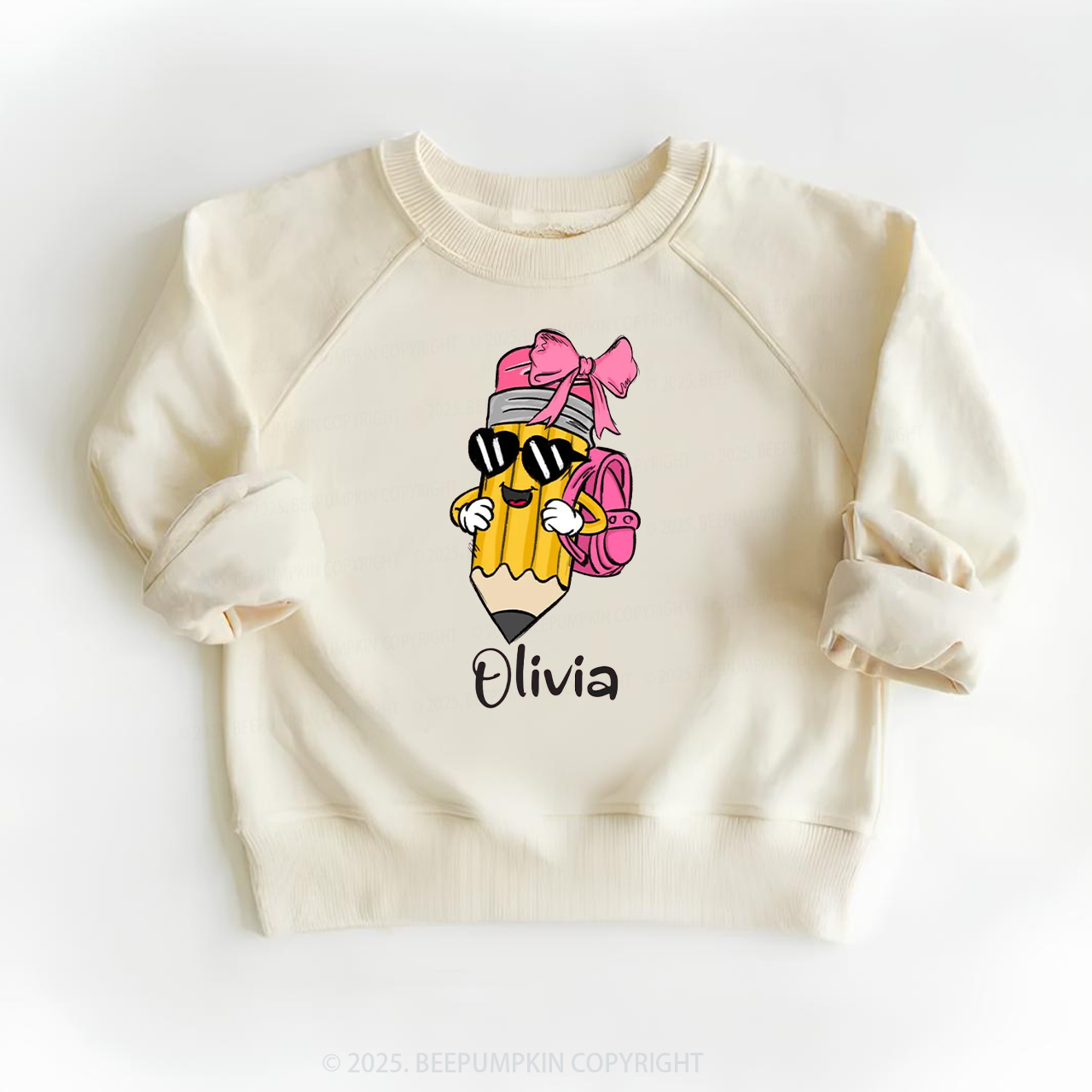 Personalized Boy Girl Pencil Kid's Sweatshirt