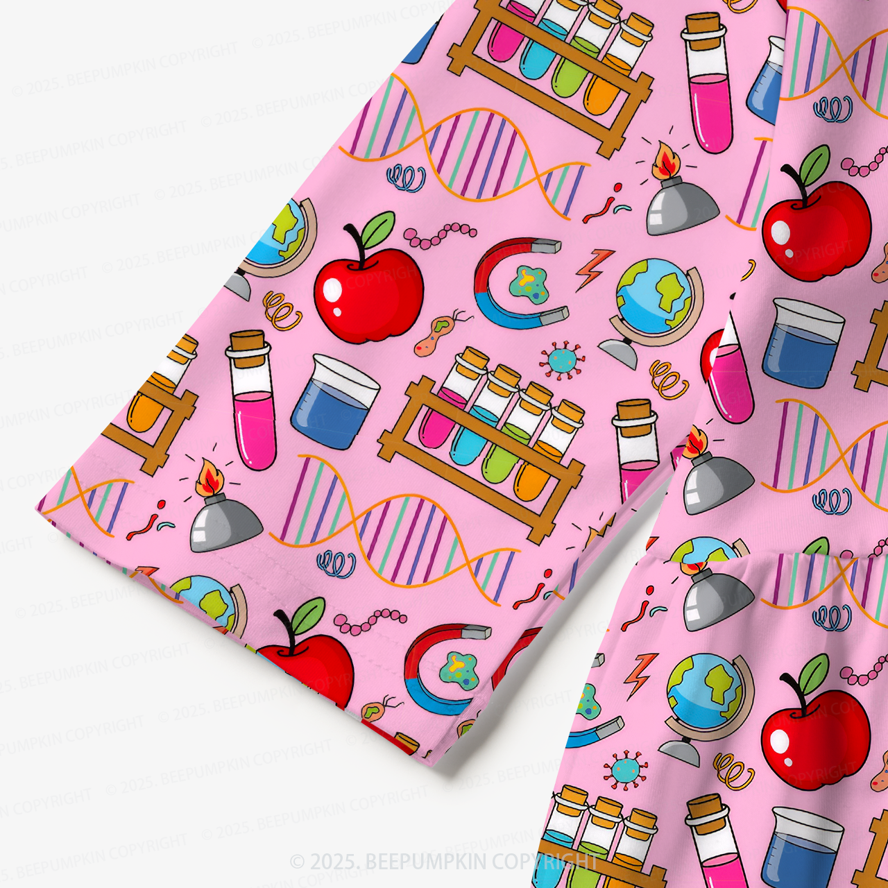 Pink Science Adventure All Over Print Kids Dress