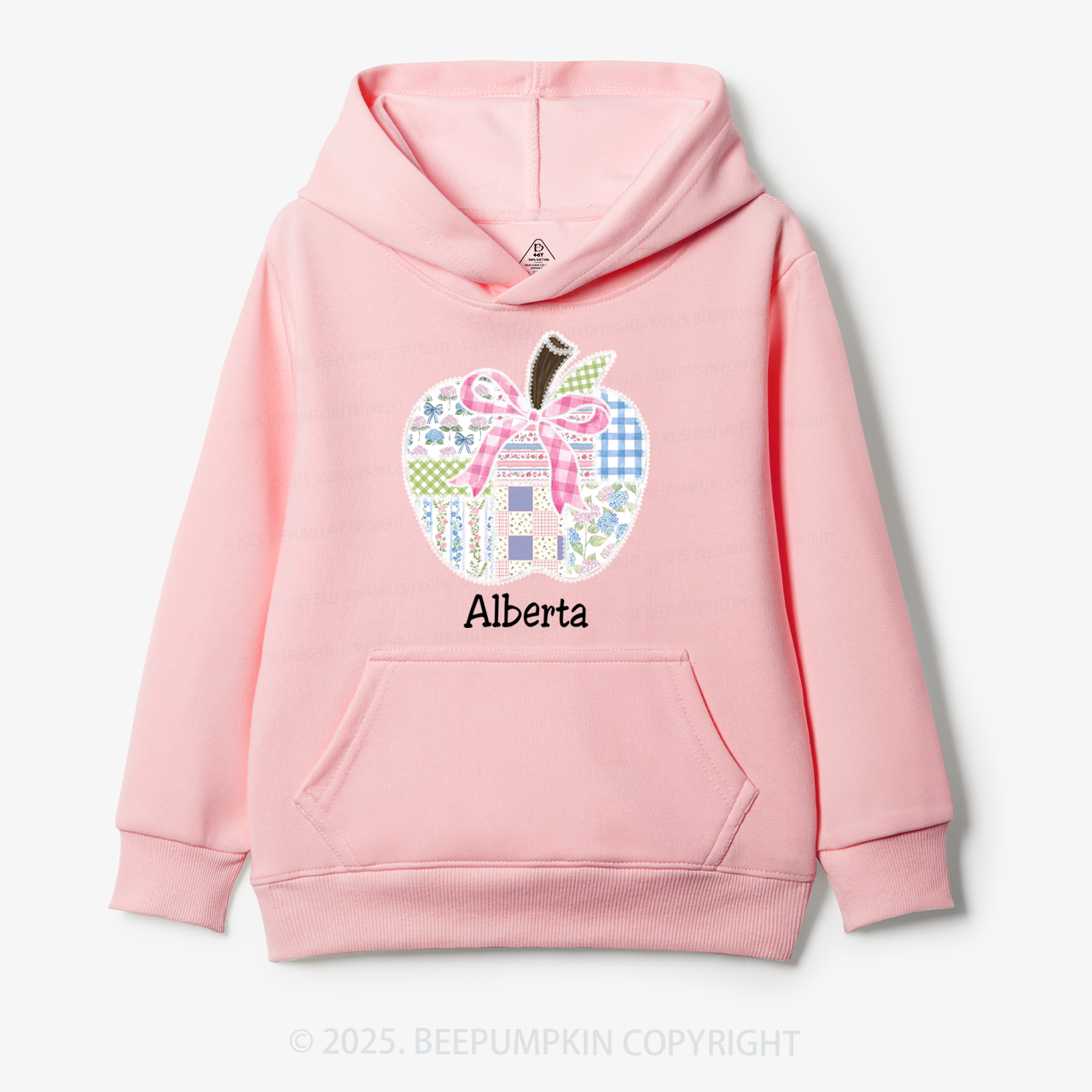 Personalized Lace Apple Name Kid's Hoodies Beepumpkin