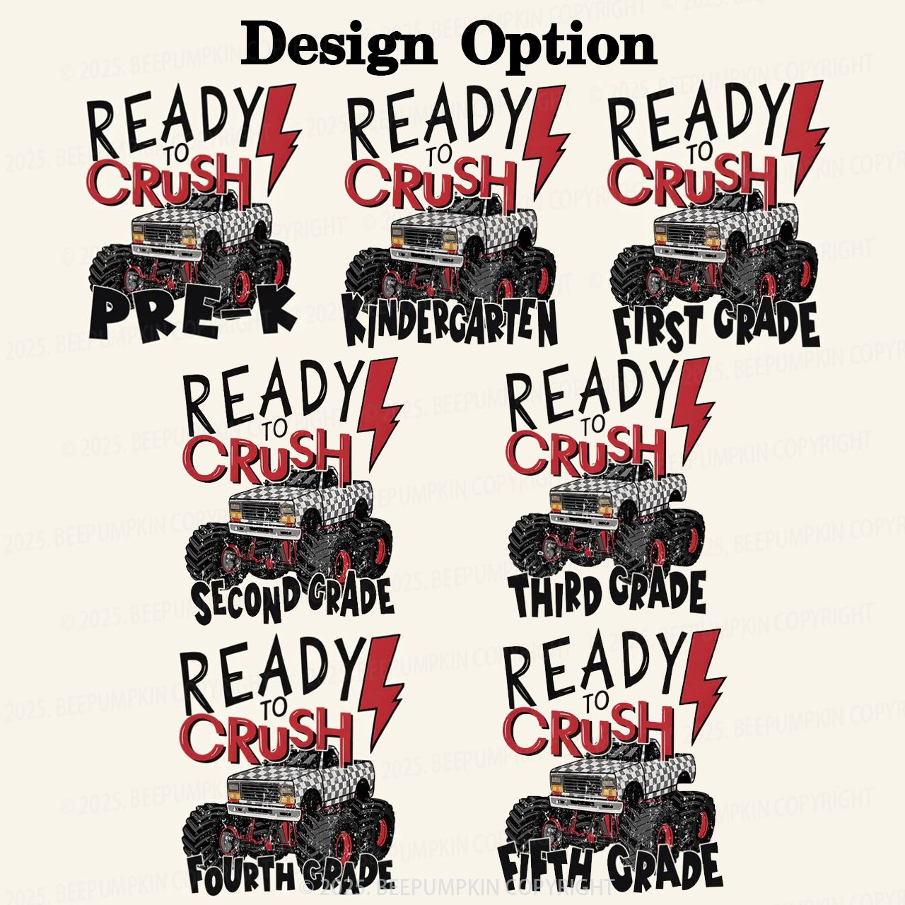 Personalized Ready To Crush Grade Kid's Hoodies Beepumpkin