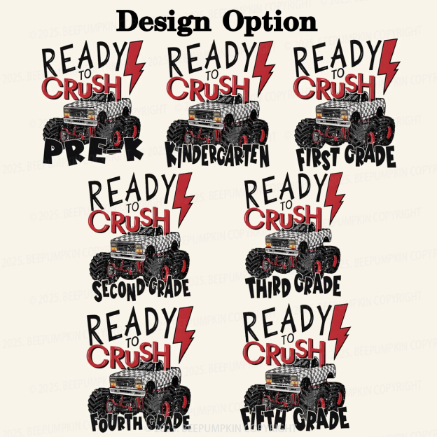 Personalized Ready To Crush Grade Kid's Hoodies Beepumpkin