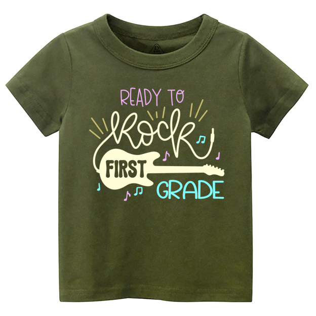 Personalized Ready To Rock First Grade School T-shirts