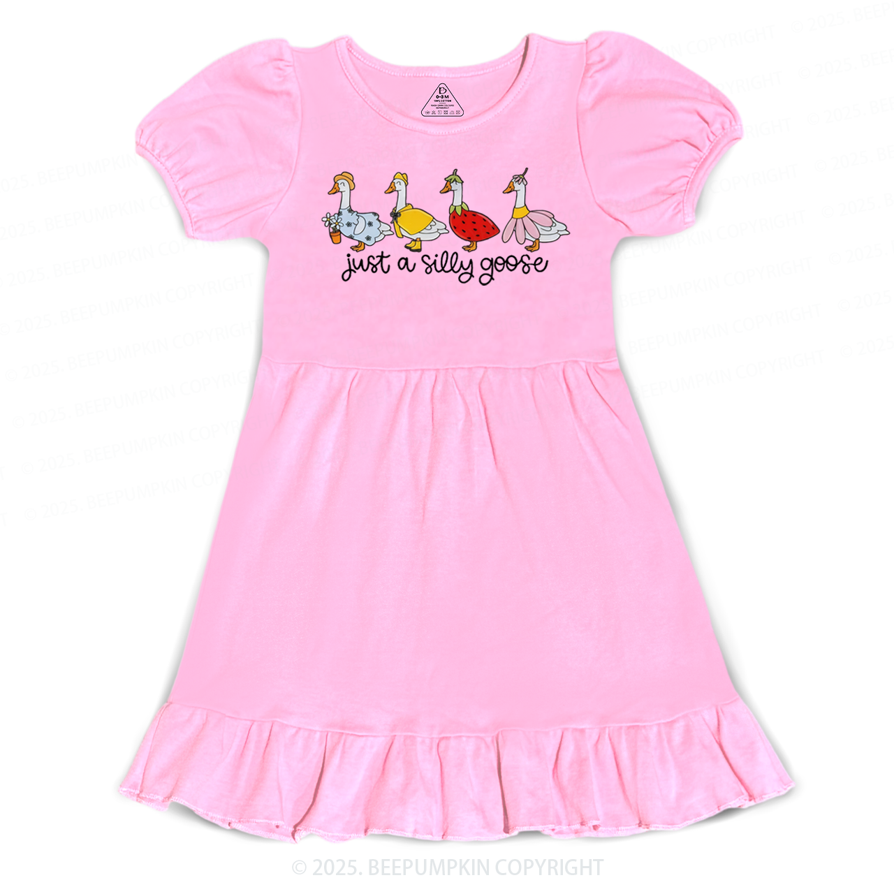 Just A Silly Goose Toddler&Kid's Ruffle Dress Beepumpkin 
