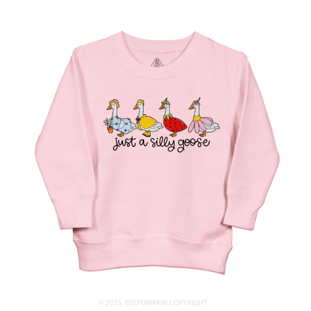 Just A Silly Goose Kid's Sweatshirt