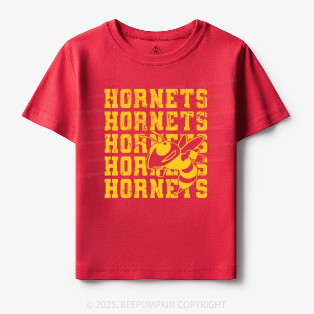Personalized Hornets Mascot Toddler&Kid's Tees Beepumpkin