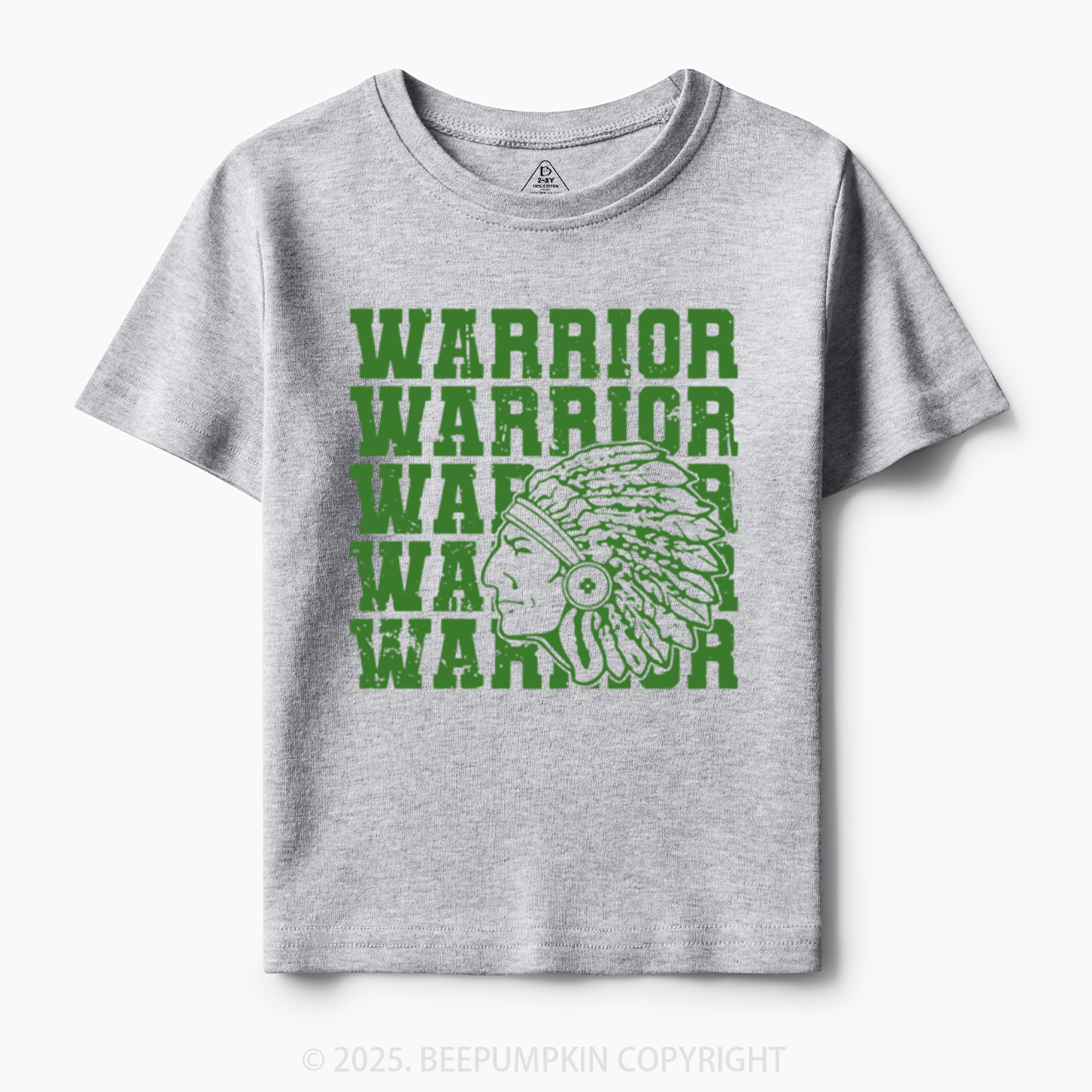 Personalized Warrior Mascot Toddler&Kid's Tees Beepumpkin