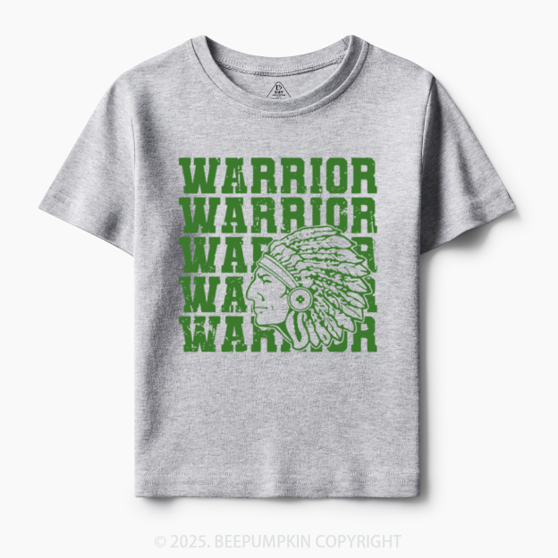 Personalized Warrior Mascot Toddler&Kid's Tees Beepumpkin