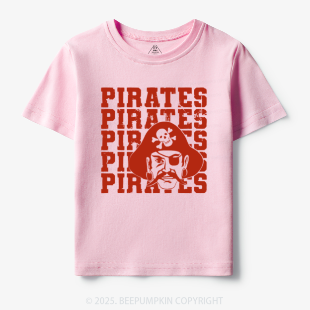 Personalized Pirates Mascot Toddler&Kid's Tees Beepumpkin