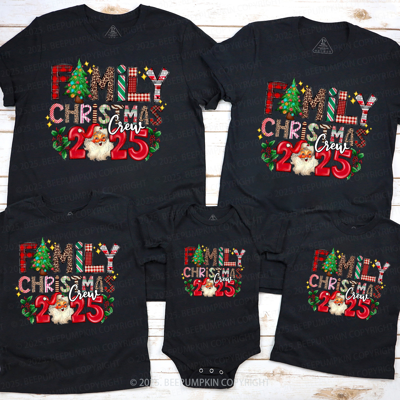 Making Memories Together Tree 2025 Family Matching T-Shirts Beepumpkin