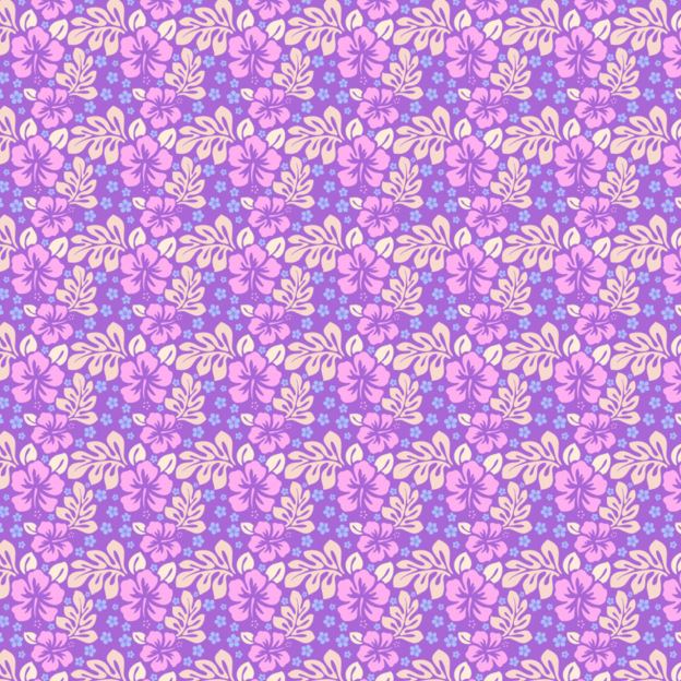 Purple Petals Mom&Me Matching All Over Print Dress