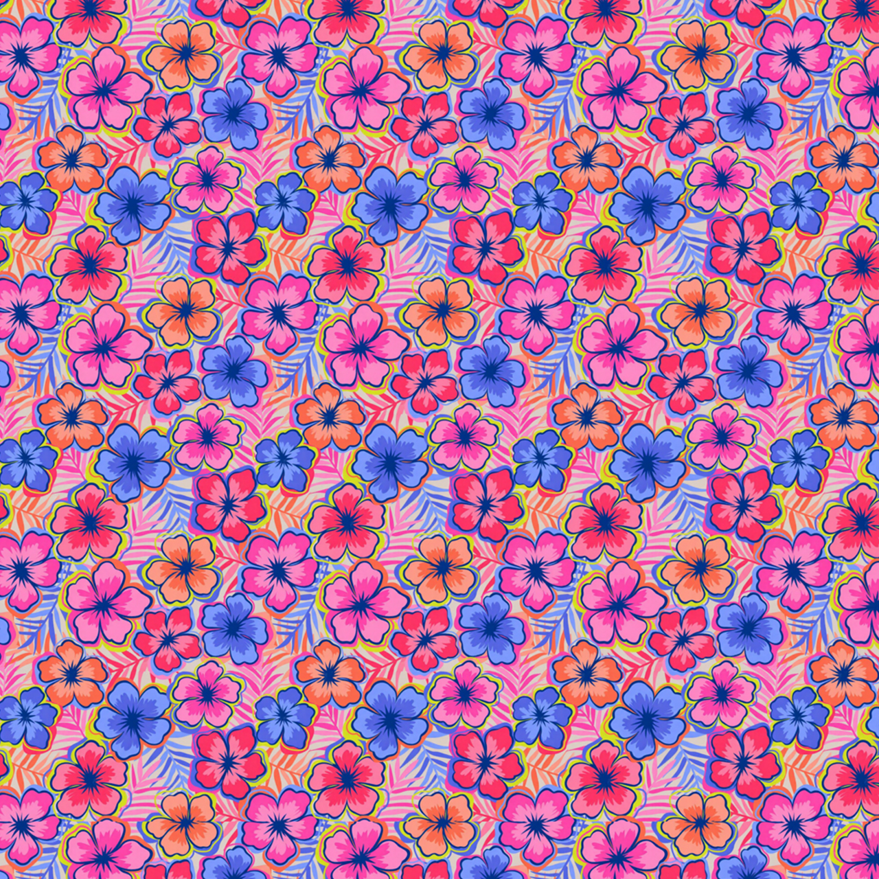 Tropical Bloom Mom&Me Matching All Over Print Dress