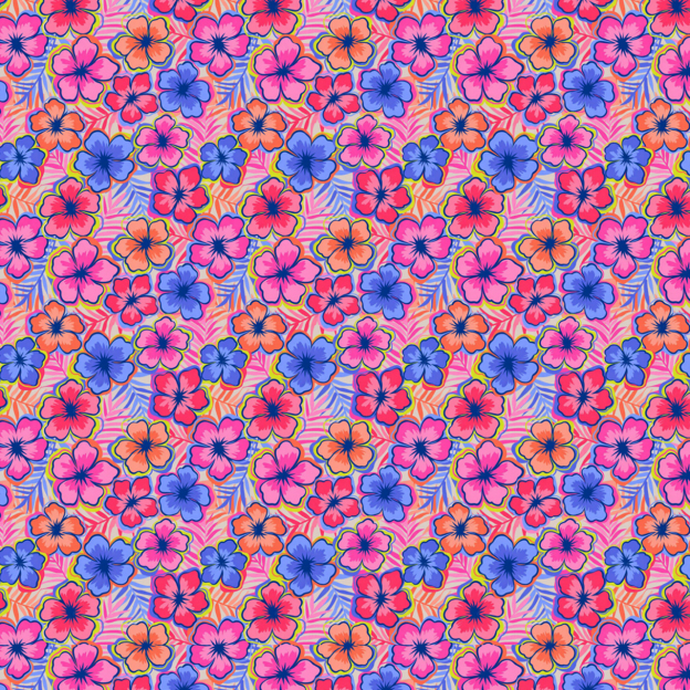 Tropical Bloom Mom&Me Matching All Over Print Dress