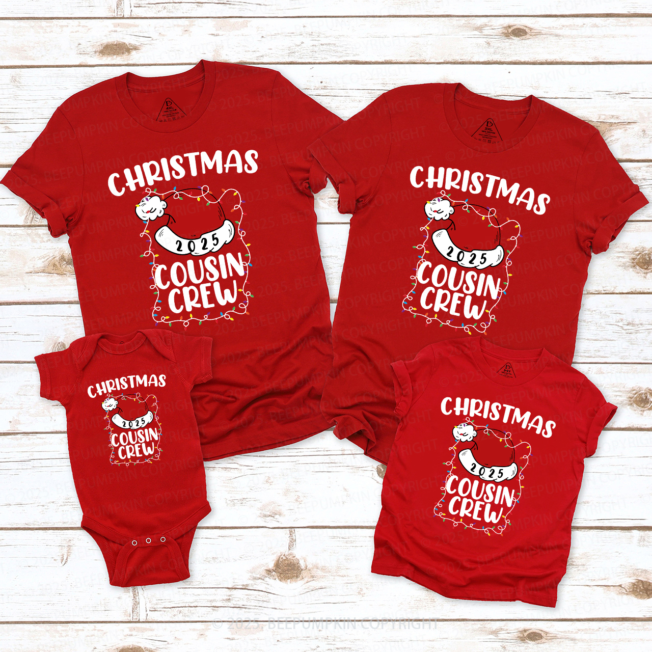 Cousin Crew 2025 Christmas Matching Shirts Beepumpkin