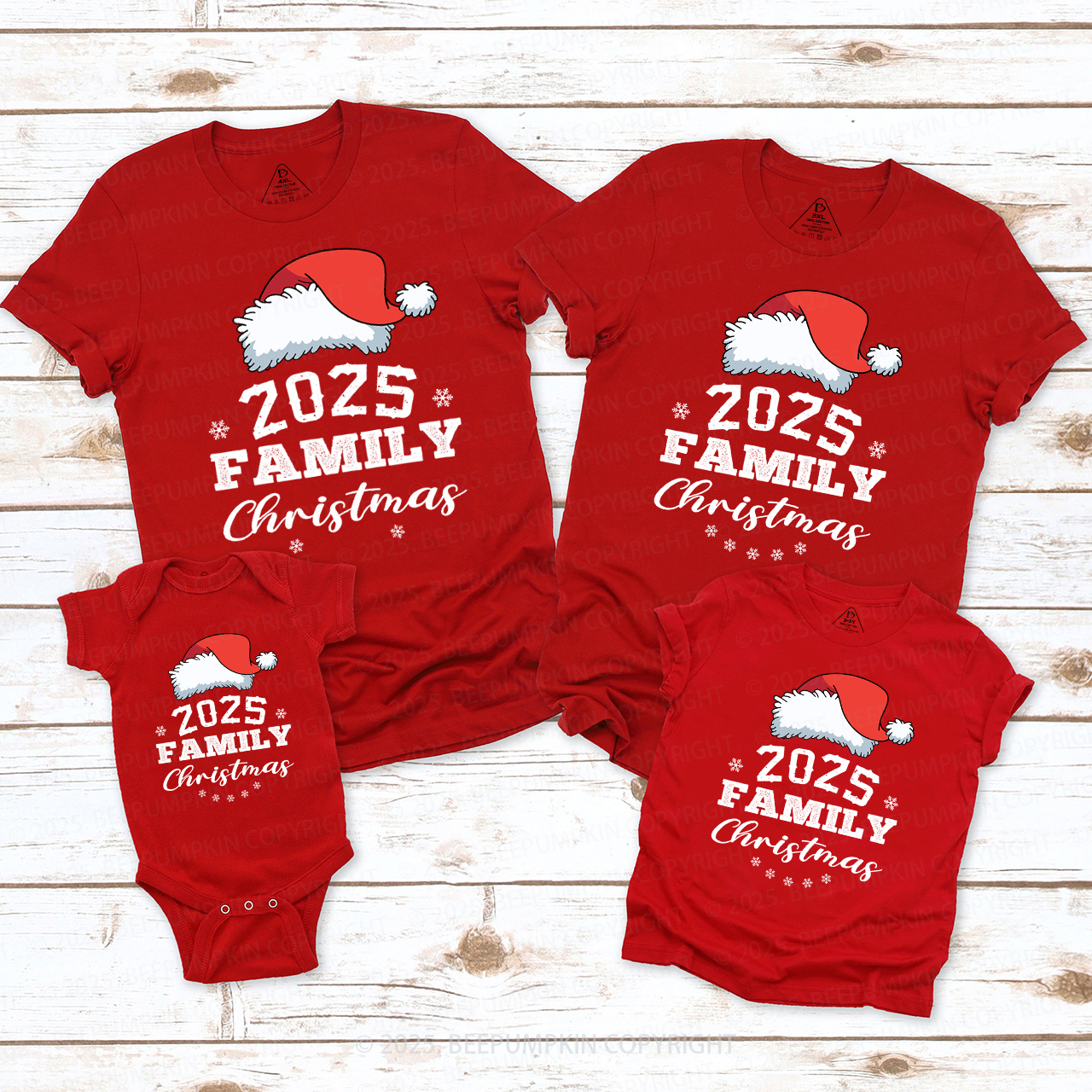 Family Christmas 2025 Lucky Day T-Shirt For Family Beepumpkin