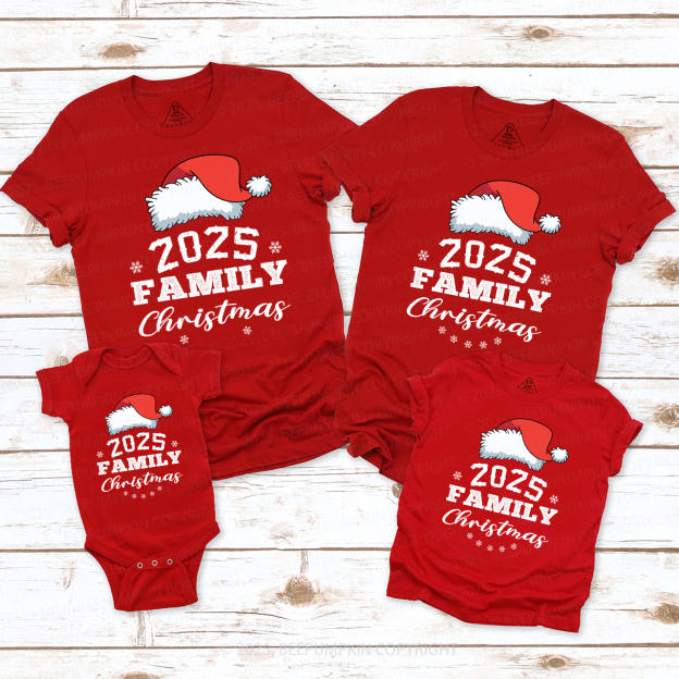 Family Christmas 2025 Lucky Day T-Shirt For Family Beepumpkin
