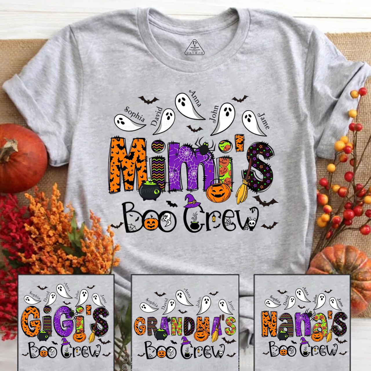 Personalized Mimi's Boo Crew T-Shirts Beepumpkin