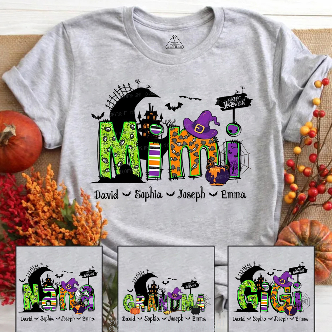 Personalized Mimi Halloween T-Shirts Beepumpkin