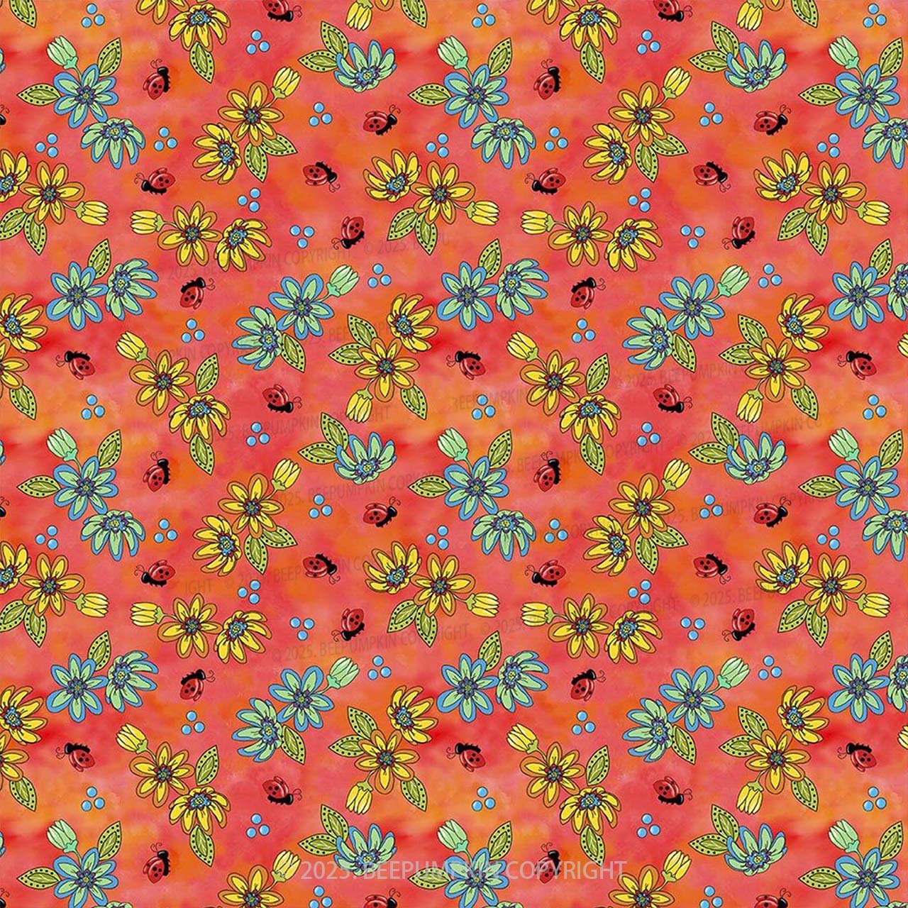 Hot Summer Mom&Me Matching All Over Print Dress