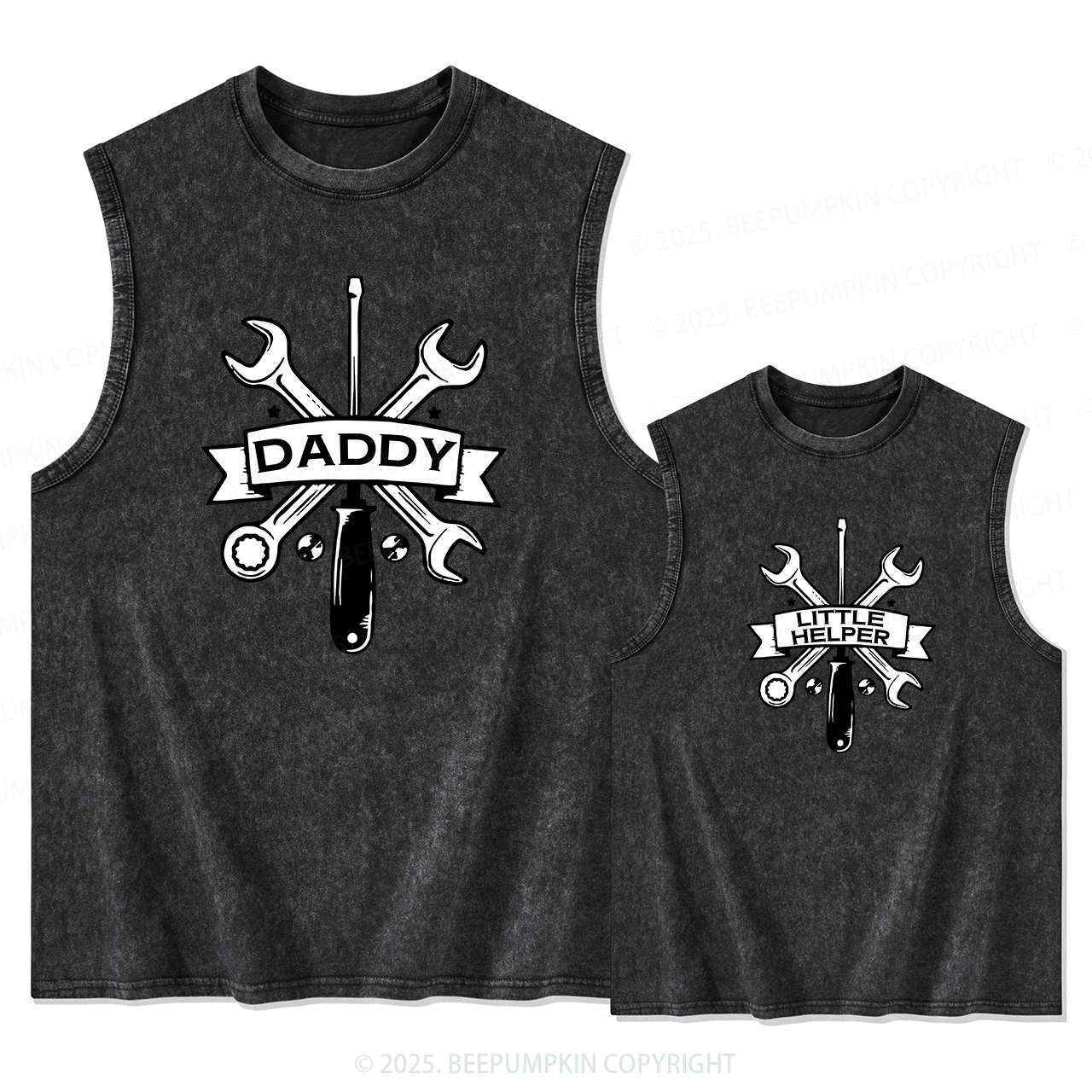 Little Helper Dad&Me Matching Washed Tank Top