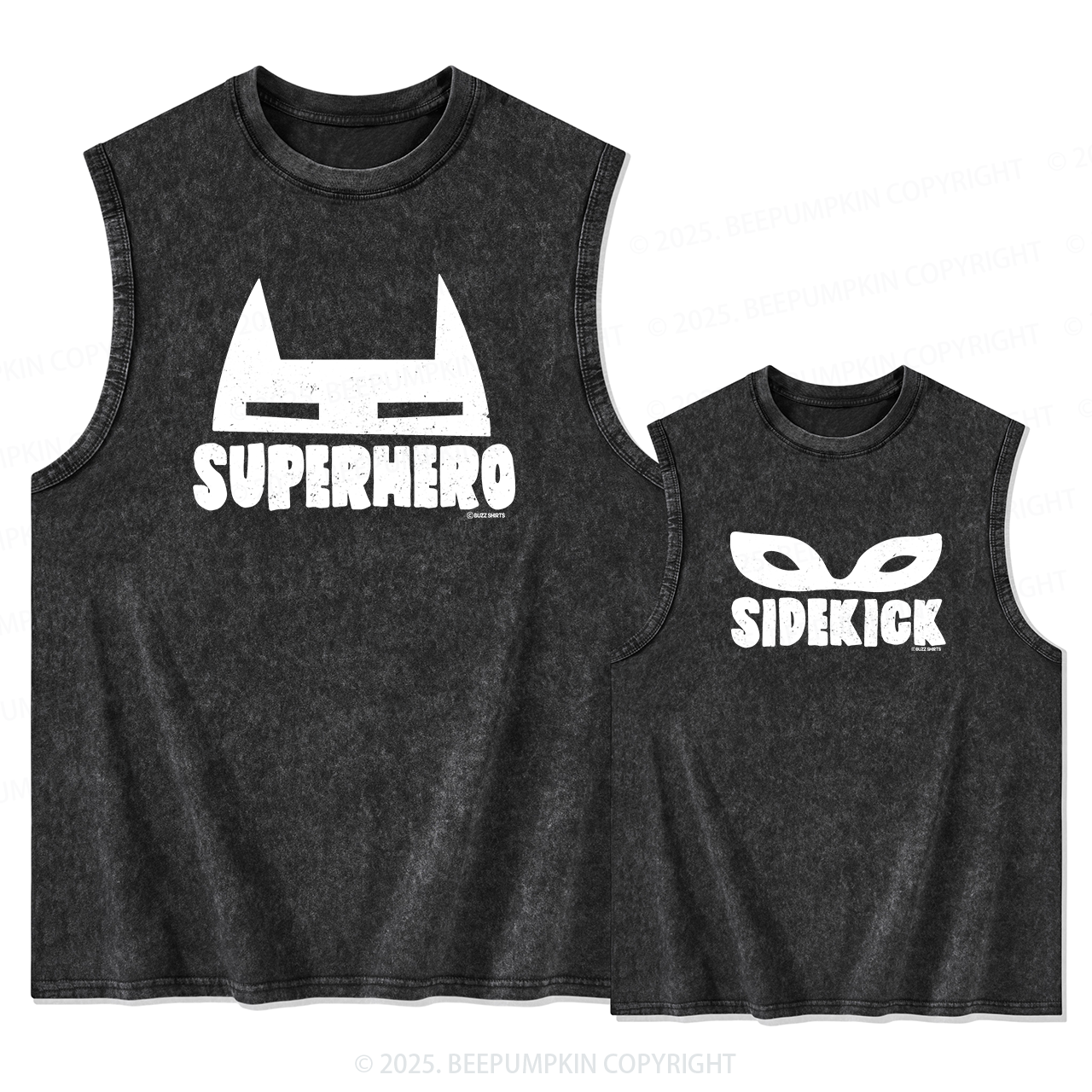 Hero Dad&Me Matching Washed Tank Top