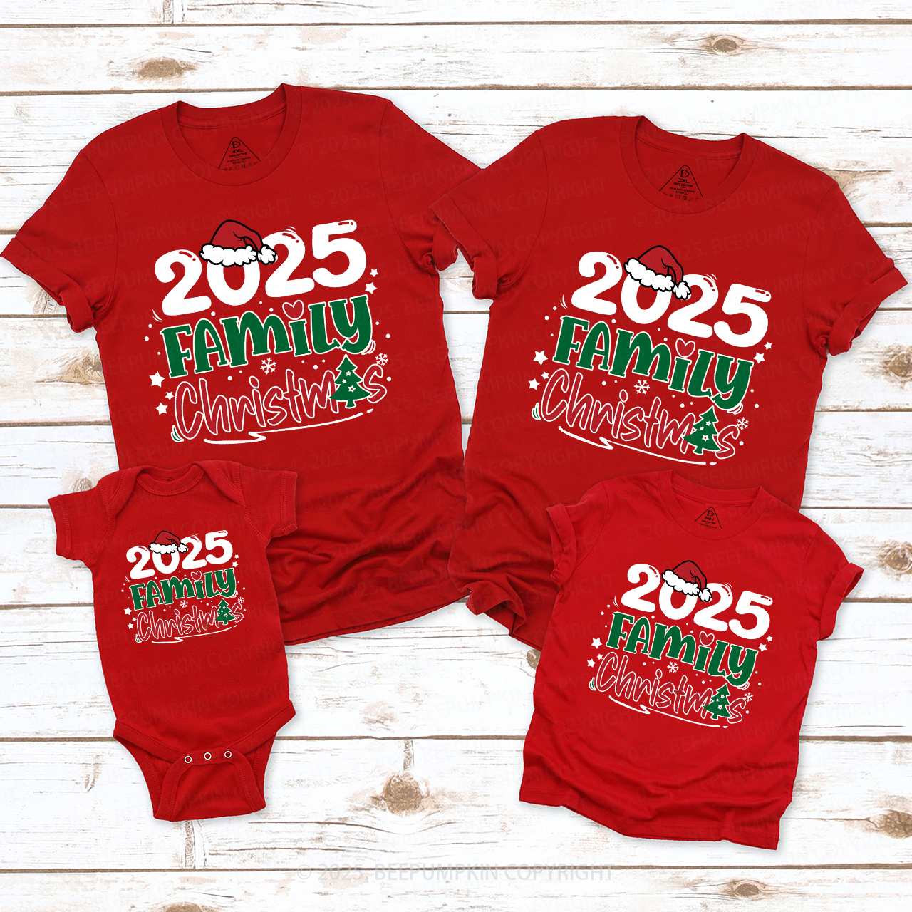 2025 Family Holiday Matching T-Shirts Beepumpkin