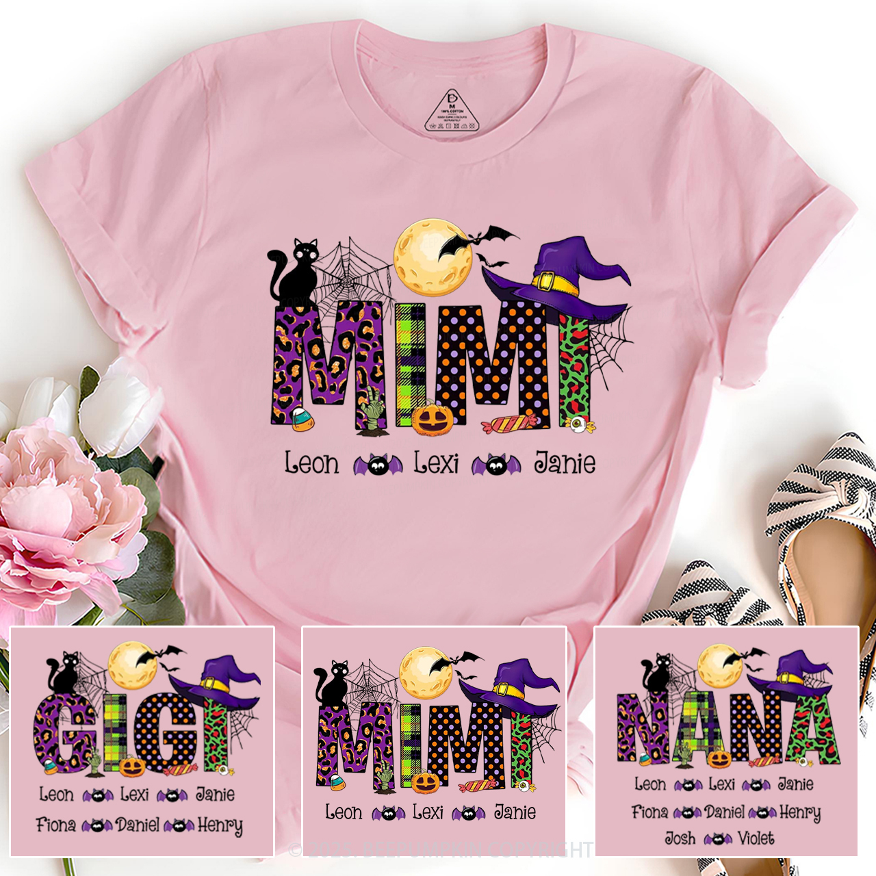 Personalized Mimi Halloween T-Shirts Beepumpkin