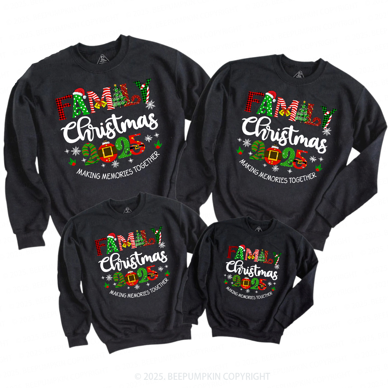 2025 Merry Christmas Squad Family Christmas Sweatshirt
