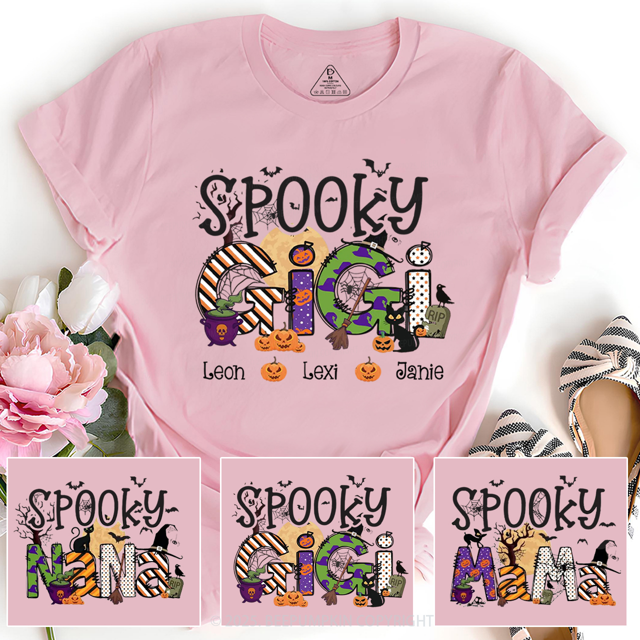 Personalized Spooky Gigi T-Shirts Beepumpkin
