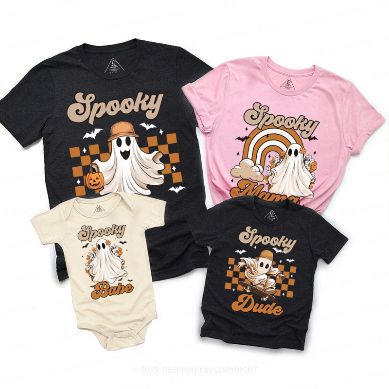Personalized Spooky Halloween Family Matching Shirts
