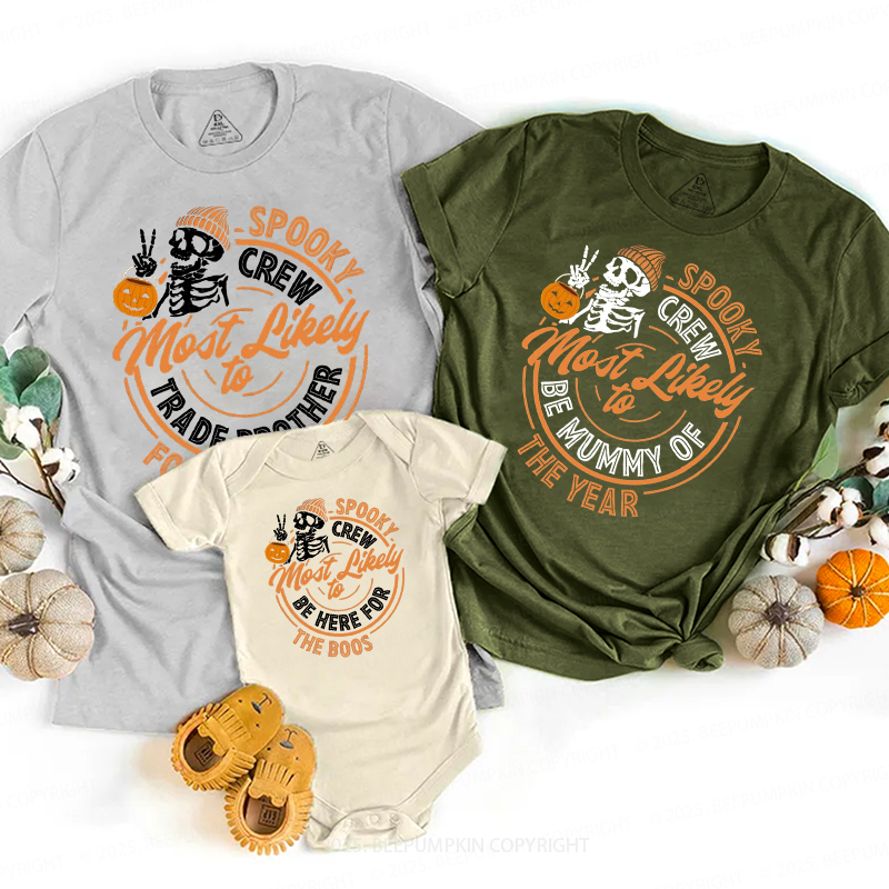 Personalized Creep It Real Squad Halloween Family Matching Shirts