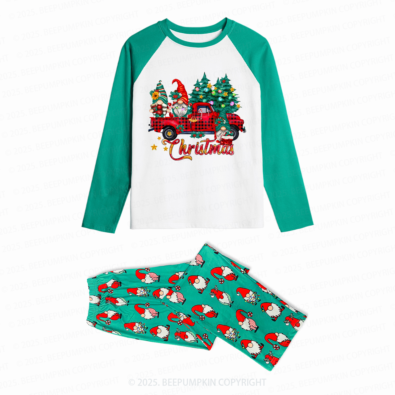 The Gnome Celebration Family Matching Christmas Gnomes Pajamas Beepumpkin