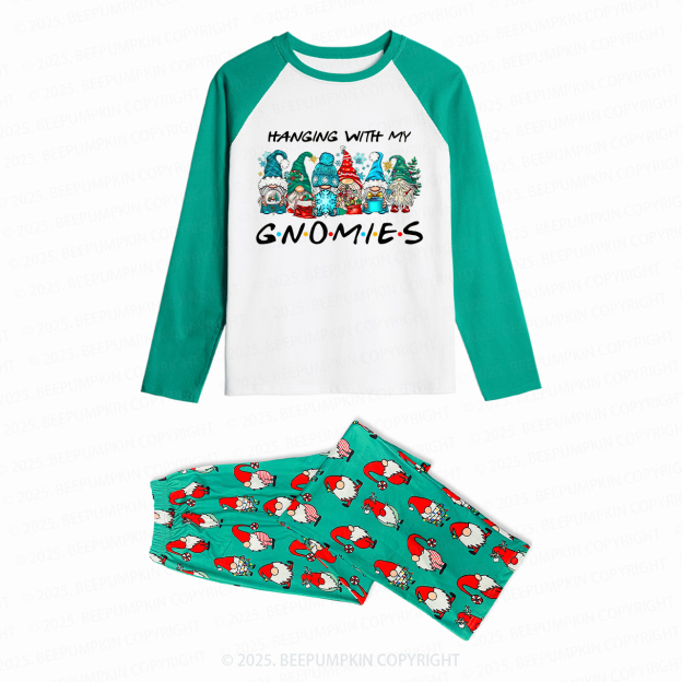 Hanging With My Gnomies Family Matching Christmas Gnomes Pajamas Beepumpkin