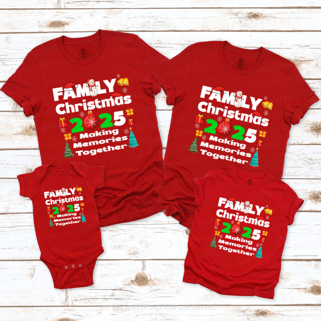 Christmas Group 2025 Family Matching T-Shirts Beepumpkin