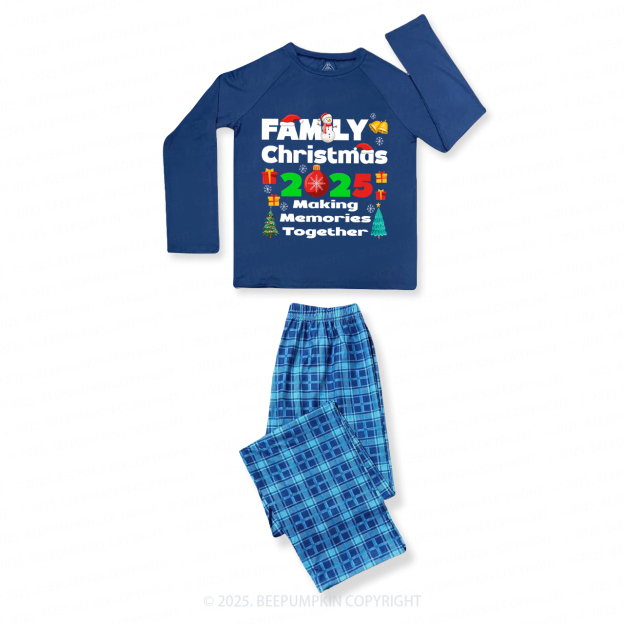 Christmas Group 2025 Matching Blue Pajamas Beepumpkin