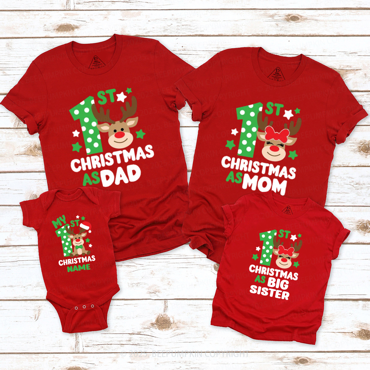 Holiday Memories Christmas Family Matching T-Shirts Beepumpkin