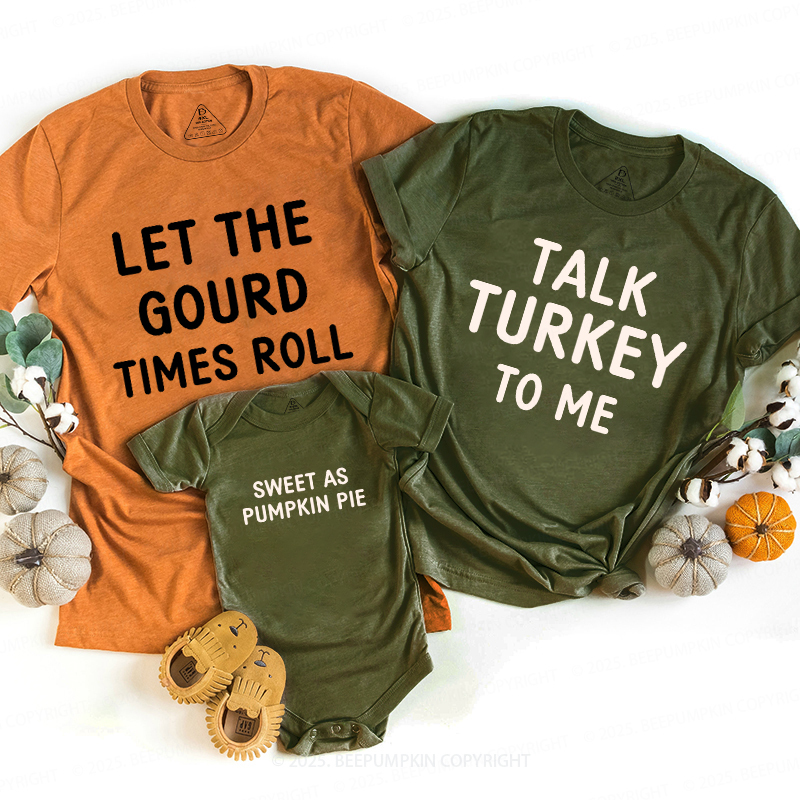 Personalized Funny Thanksgiving Party Family Matching Shirts