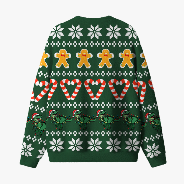 Green Christmas Family Matching Knit Sweatshirt