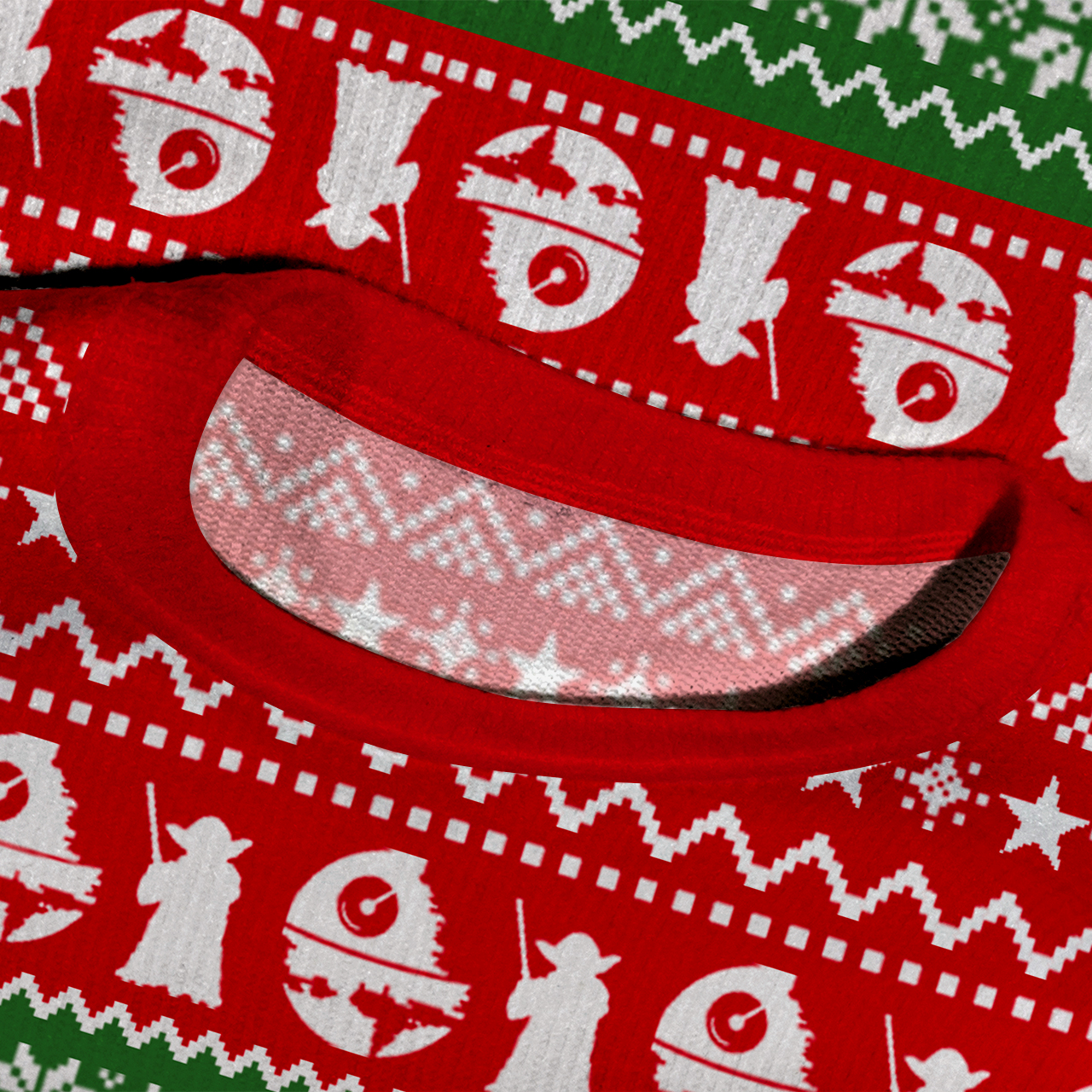 Merry Force Be With You Family Matching Knit Sweatshirt