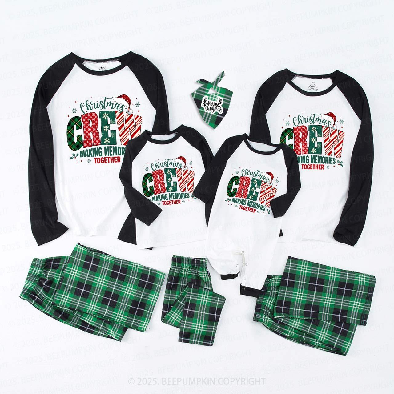 Funny Christmas Crew Family Matching Pajamas