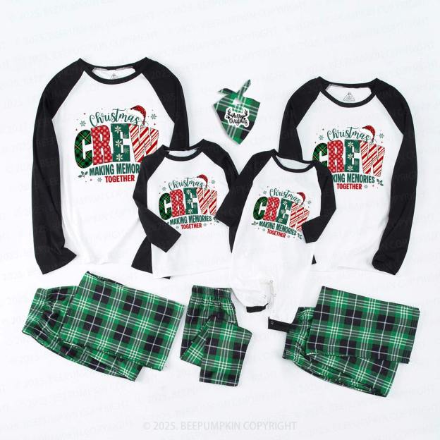 Funny Christmas Crew Family Matching Pajamas