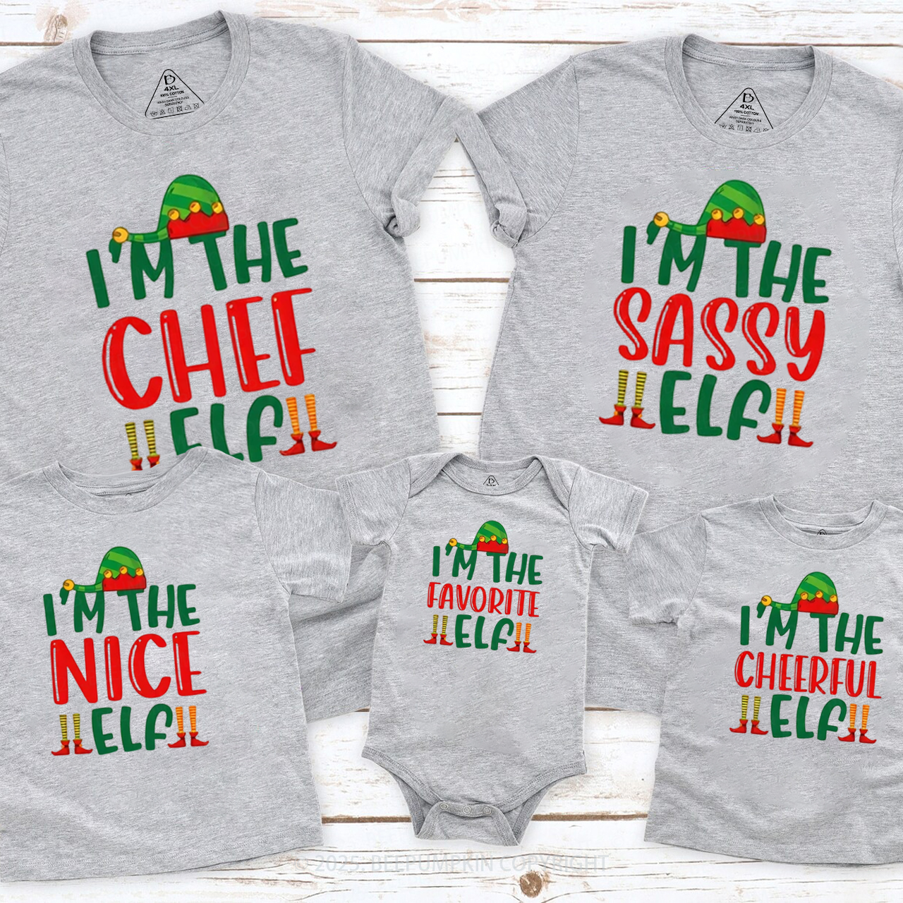 I'm The Elf Family Matching T-Shirts Beepumpkin