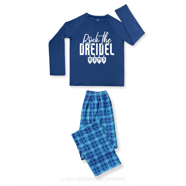 Personalized Hanukkah Saying Matching Blue Pajamas Beepumpkin