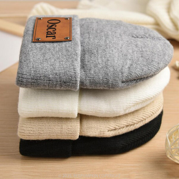 [Copy]Embroidered Name Beanie Hat