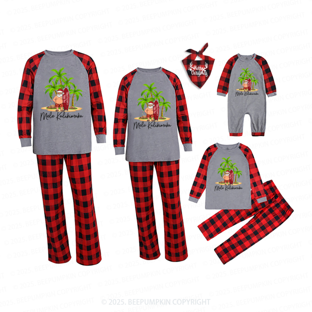 Personalized Hawaiian Christmas Family Matching Pajamas