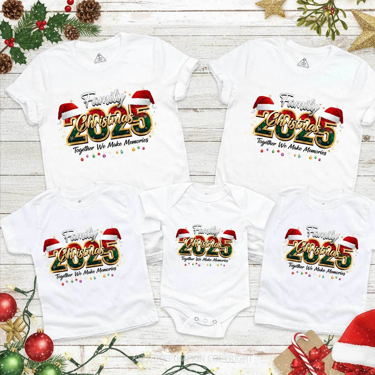 Making Memories: Christmas 2025 Family Matching T-Shirts Beepumpkin