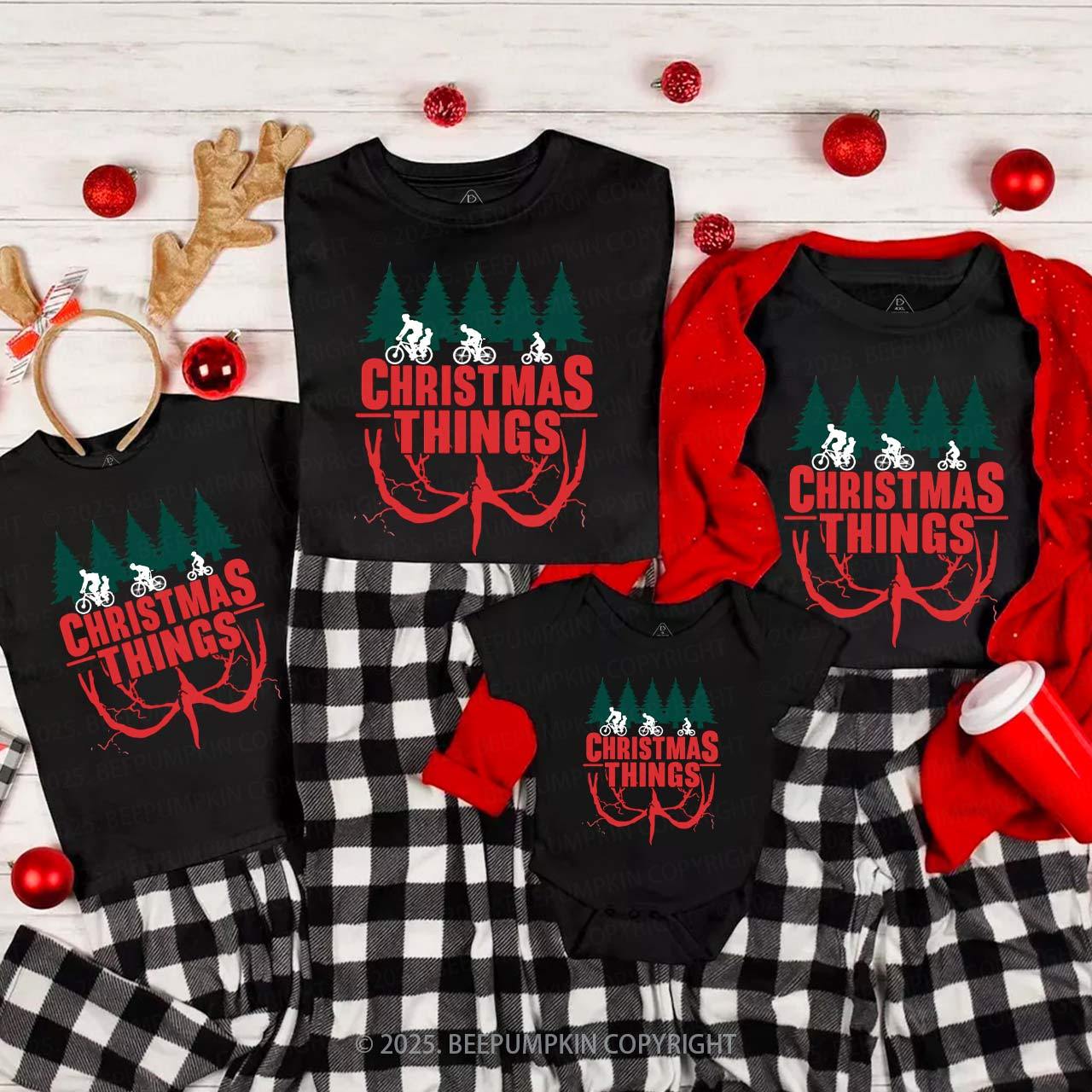 Christmas Things Family Matching T-Shirts Beepumpkin