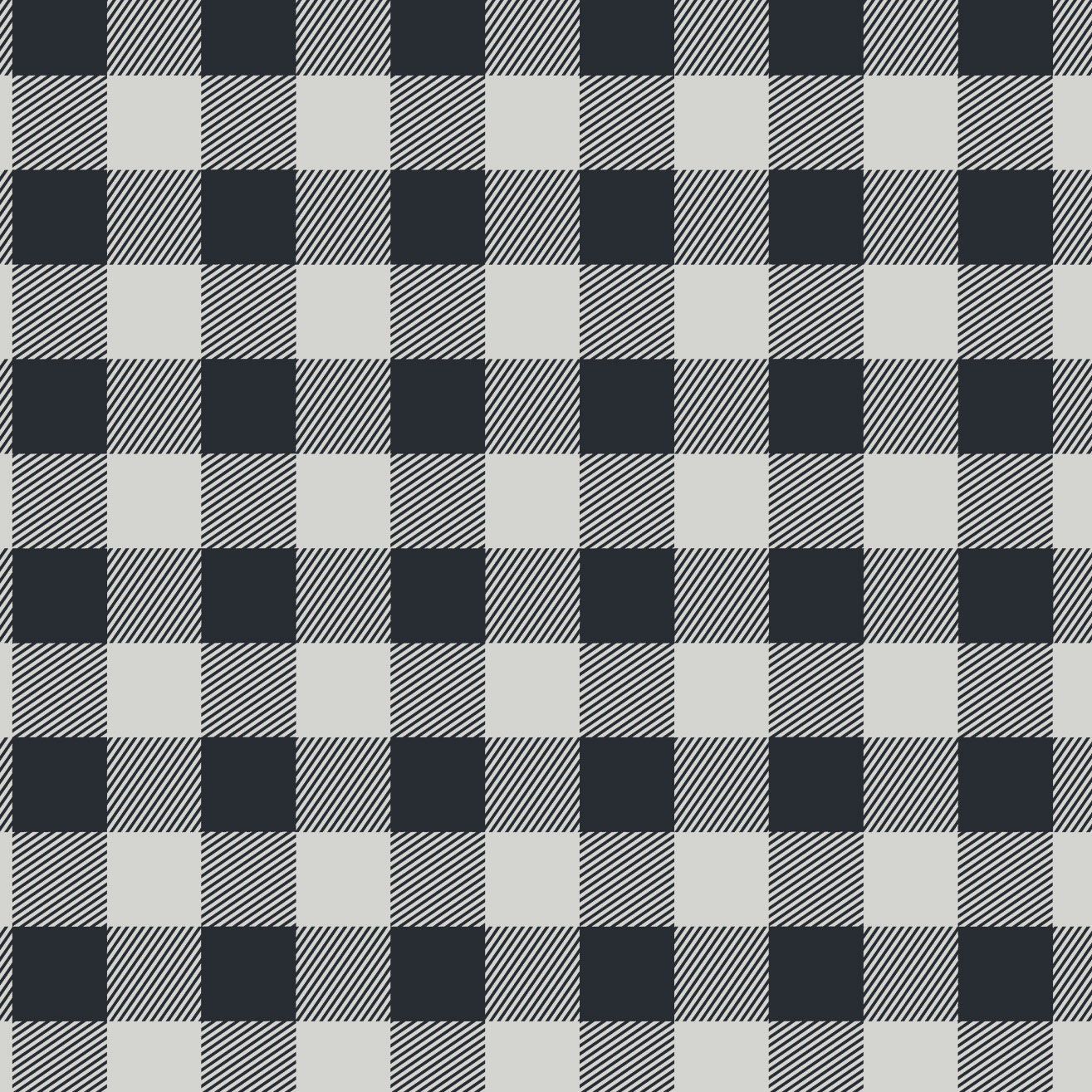 Black & White Buffalo Check Plaids All-Over Print Family Matching Pajama Sets