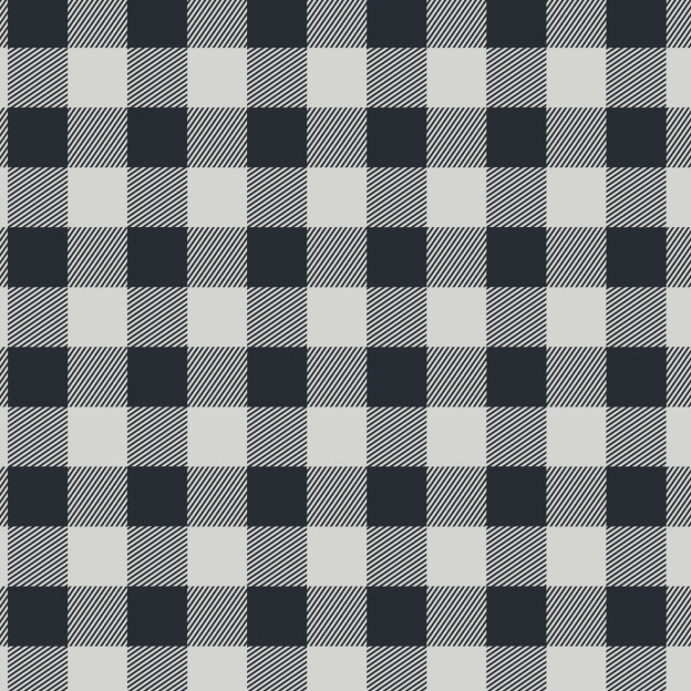 Black & White Buffalo Check Plaids All-Over Print Family Matching Pajama Sets