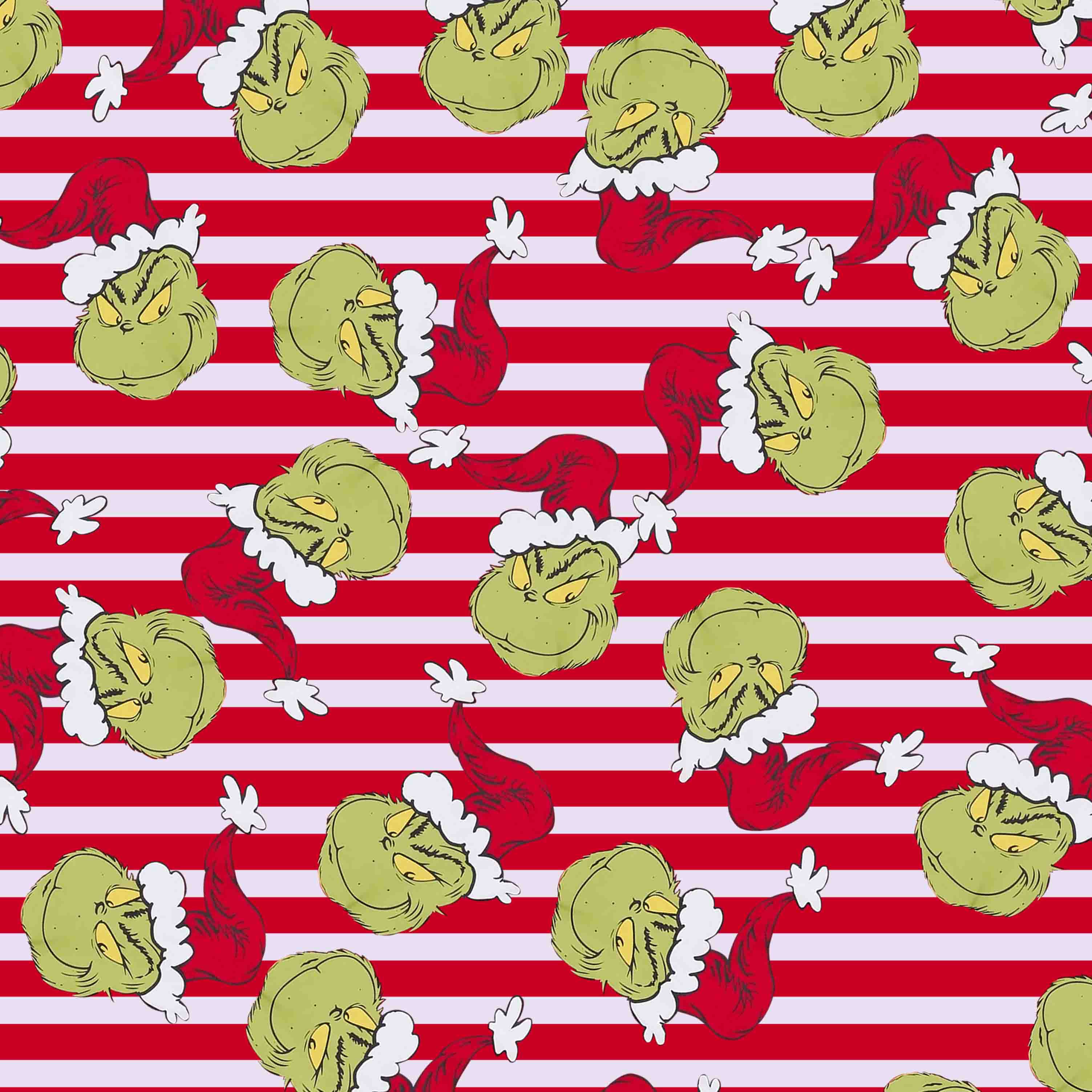 The Green Grumpy Red Stripey All-Over Print Family Matching Pajama Sets