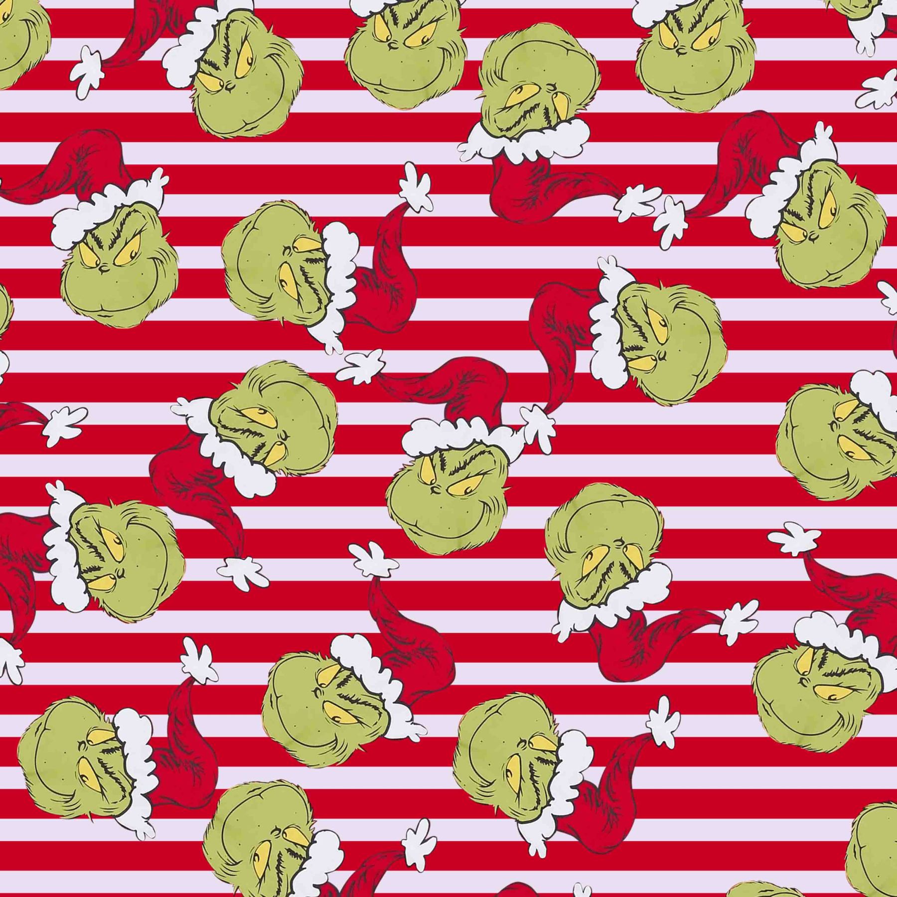 The Green Grumpy Red Stripey All-Over Print Family Matching Pajama Sets